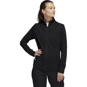 adidas Women’s MEDIUM Originals Textured Golf Jacket, Black